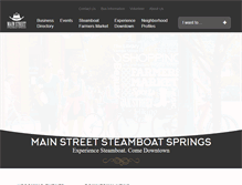 Tablet Screenshot of mainstreetsteamboat.com
